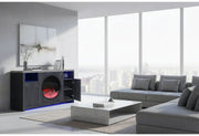 Nyla Grey 60″ Entertainment Unit With Speakers And Led - NYLA-GREY-60″ EU W/SPKR LED
