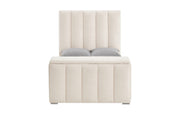 Serenity Buff Queen Bed With Speaker Tv Lift And Fireplace - SERENITY-BUFF-QB W/SPKR TV LIFT FP