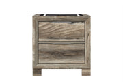 Callie Brown Nightstand With Wc Platform And Led Speaker - CALLIE-BROWN-NS W/SPKR & WC