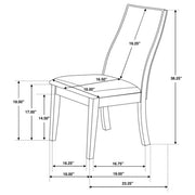 Spring Creek 5-piece Rectangular Dining Table Set Chocolate - 106581-S5