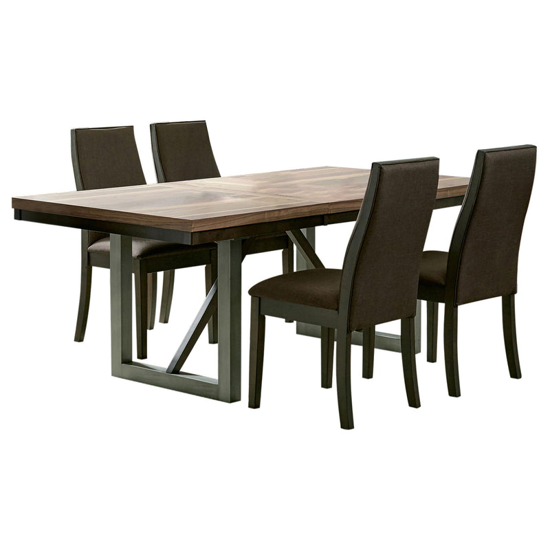 Spring Creek 5-piece Rectangular Dining Table Set Chocolate - 106581-S5