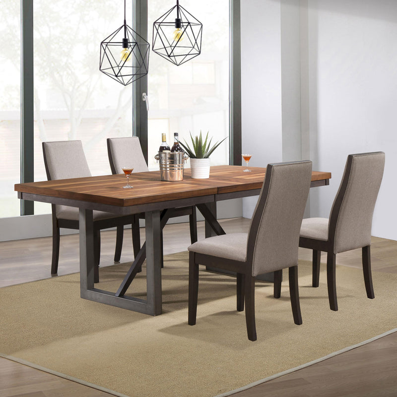 Spring Creek 5-piece Rectangular Dining Table Set Taupe - 106581-S5G