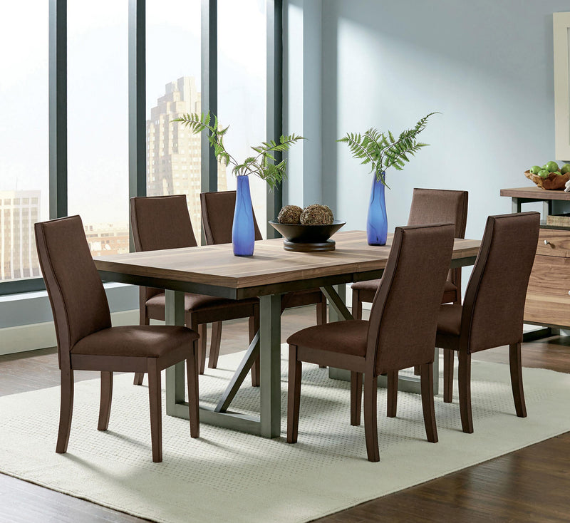 Spring Creek 7-piece Rectangular Dining Table Set Chocolate - 106581-S7
