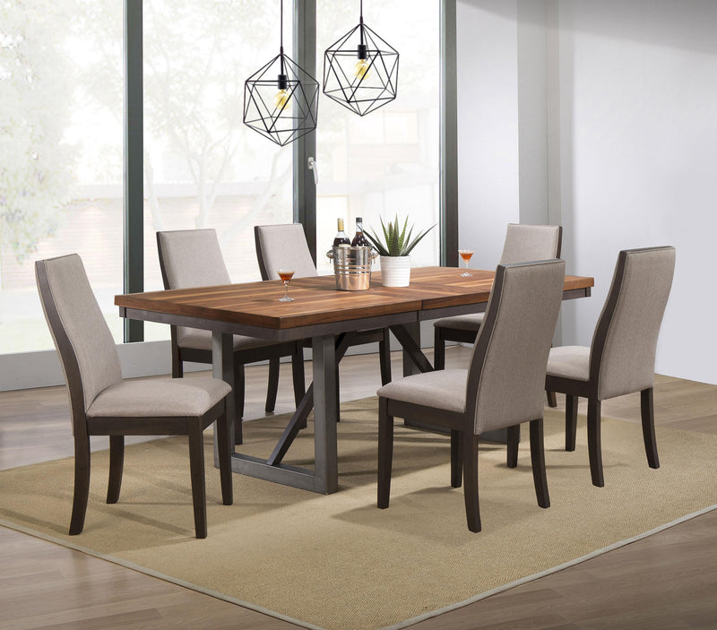 Spring Creek 7-piece Rectangular Dining Table Set Taupe - 106581-S7G