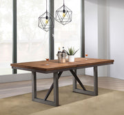 Spring Creek 77-inch Extension Dining Table Natural Walnut - 106581