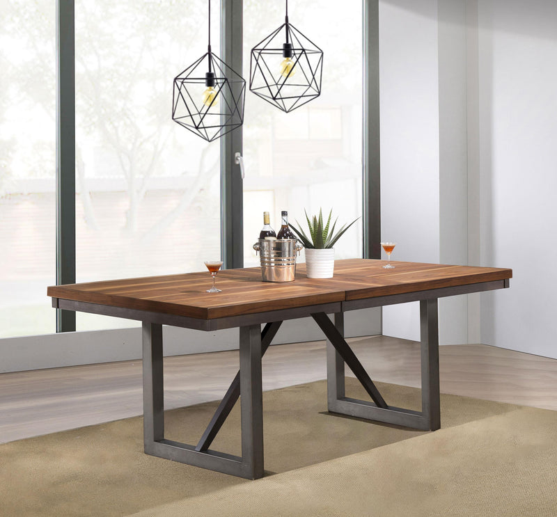 Spring Creek 77-inch Extension Dining Table Natural Walnut - 106581