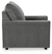 Stairatt Chair and Ottoman in Gravel - PKG014495