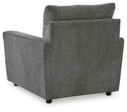 Stairatt Chair and Ottoman in Gravel - PKG014495