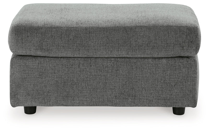 Stairatt Chair and Ottoman in Gravel - PKG014495
