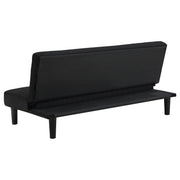 Stanford Upholstered Tufted Convertible Sofa Bed Black - 360238