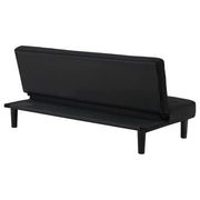 Stanford Upholstered Tufted Convertible Sofa Bed Black - 360238