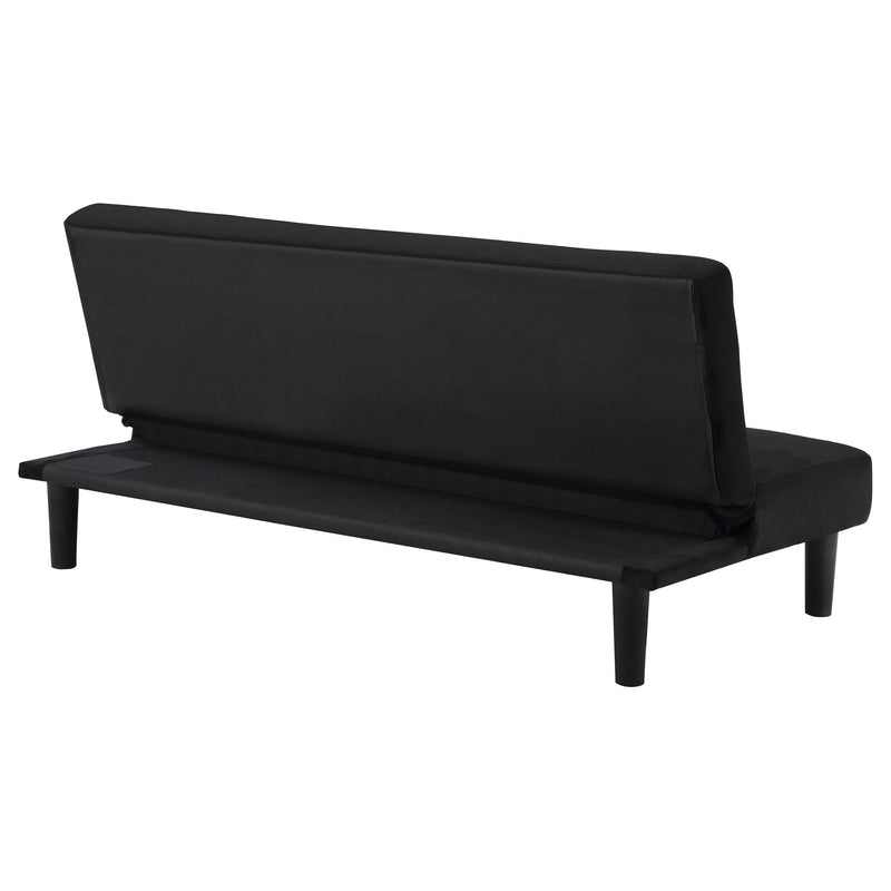 Stanford Upholstered Tufted Convertible Sofa Bed Black - 360238