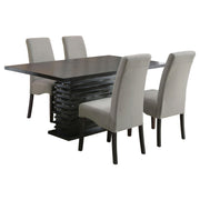 Stanton 5-piece Rectangular Dining Table Set Grey - 102061-S5