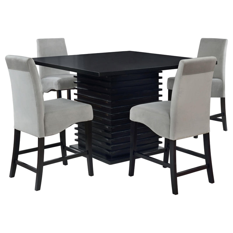 Stanton 5-piece Square Counter Height Dining Table Set Grey - 102068-S5
