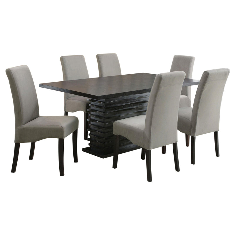 Stanton 7-piece Rectangular Dining Table Set Grey - 102061-S7