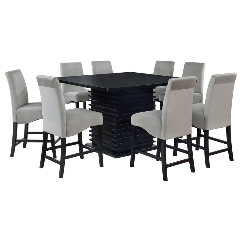 Stanton 9-piece Square Counter Height Dining Table Set Grey - 102068-S9