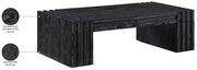 Stanton Oak Veneer And Solid Wood Coffee Table in Black - 232Black-C
