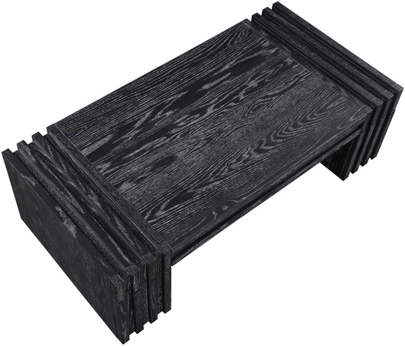 Stanton Oak Veneer And Solid Wood Coffee Table in Black - 232Black-C