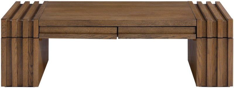 Stanton Oak Veneer And Solid Wood Coffee Table in Brown - 232Brown-C