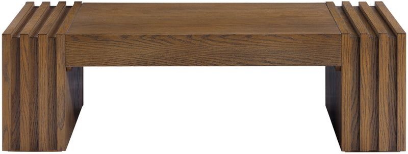 Stanton Oak Veneer And Solid Wood Coffee Table in Brown - 232Brown-C