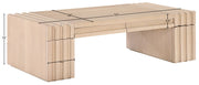Stanton Oak Veneer And Solid Wood Coffee Table in Natural - 232Natural-C