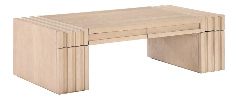 Stanton Oak Veneer And Solid Wood Coffee Table in Natural - 232Natural-C