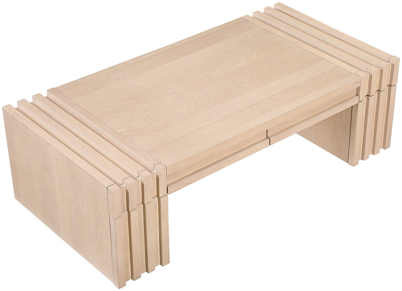 Stanton Oak Veneer And Solid Wood Coffee Table in Natural - 232Natural-C