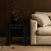 Stanton Oak Veneer And Solid Wood End / Side Table in Black - 232Black-E