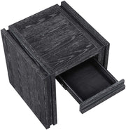 Stanton Oak Veneer And Solid Wood End / Side Table in Black - 232Black-E