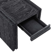 Stanton Oak Veneer And Solid Wood End / Side Table in Black - 232Black-E