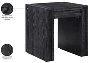 Stanton Oak Veneer And Solid Wood End / Side Table in Black - 232Black-E
