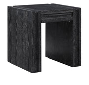 Stanton Oak Veneer And Solid Wood End / Side Table in Black - 232Black-E