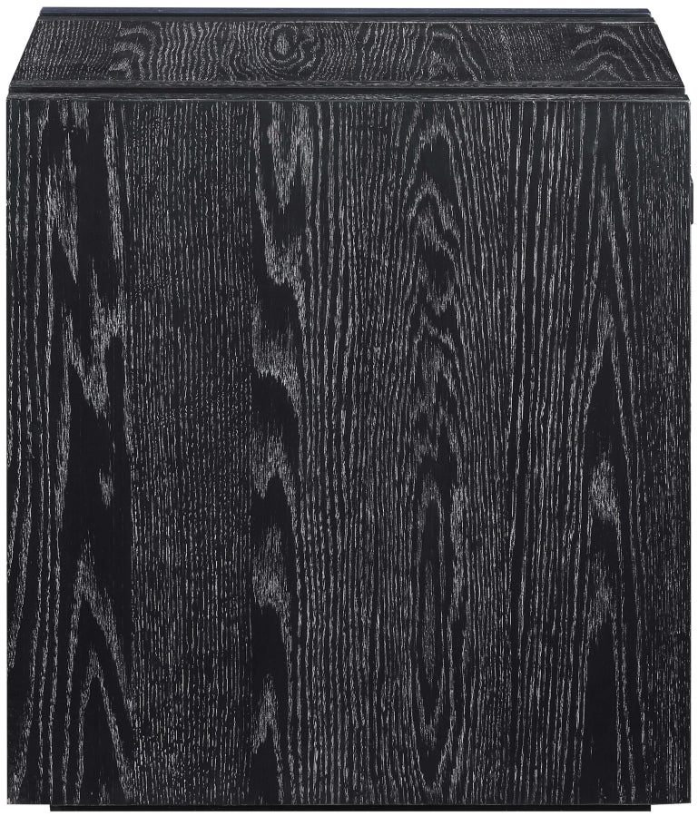 Stanton Oak Veneer And Solid Wood End / Side Table in Black - 232Black-E