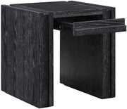 Stanton Oak Veneer And Solid Wood End / Side Table in Black - 232Black-E