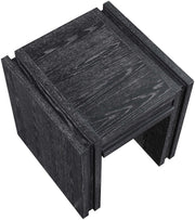 Stanton Oak Veneer And Solid Wood End / Side Table in Black - 232Black-E