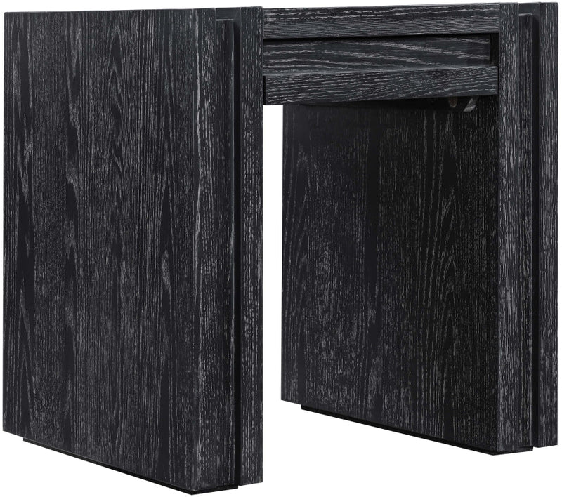 Stanton Oak Veneer And Solid Wood End / Side Table in Black - 232Black-E