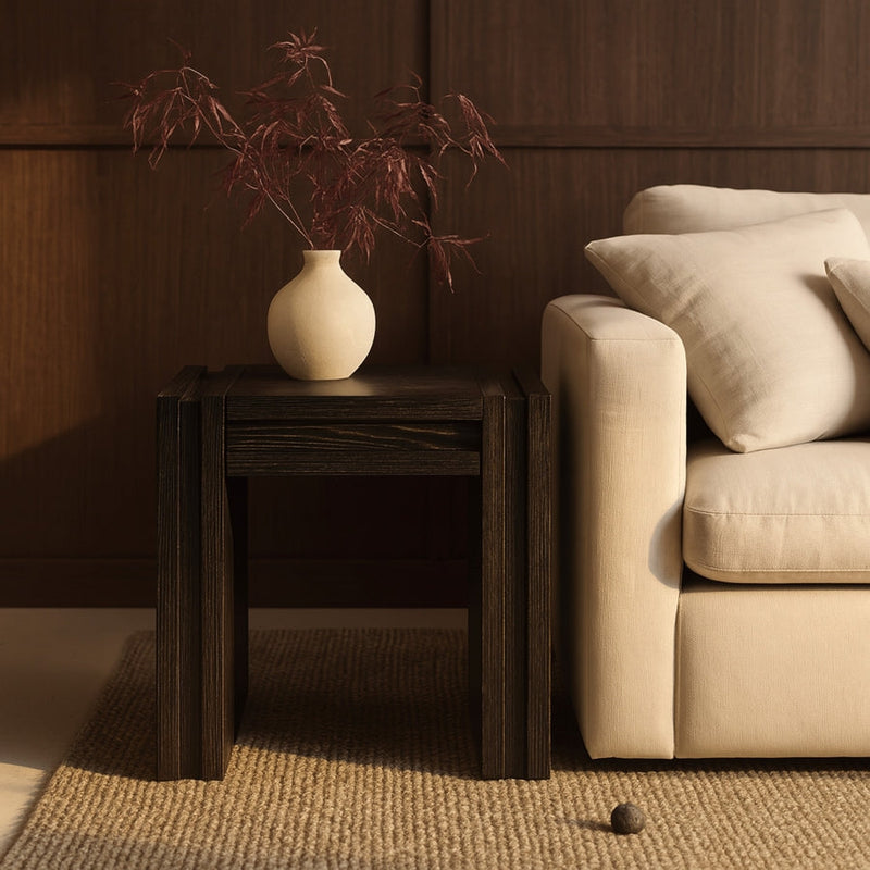 Stanton Oak Veneer And Solid Wood End / Side Table in Brown - 232Brown-E