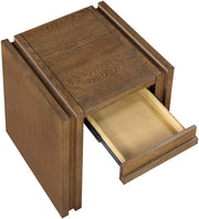 Stanton Oak Veneer And Solid Wood End / Side Table in Brown - 232Brown-E