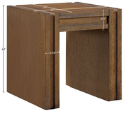 Stanton Oak Veneer And Solid Wood End / Side Table in Brown - 232Brown-E
