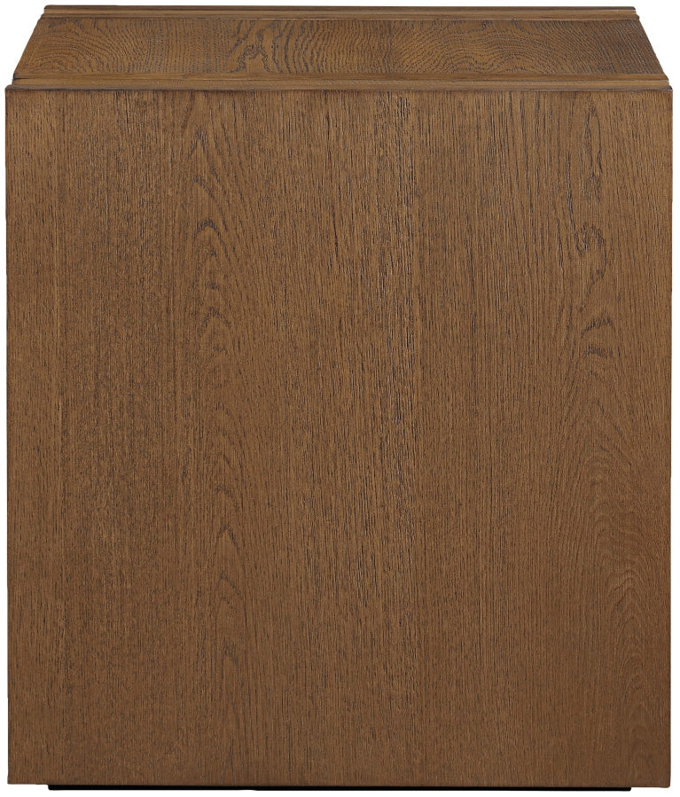 Stanton Oak Veneer And Solid Wood End / Side Table in Brown - 232Brown-E