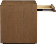 Stanton Oak Veneer And Solid Wood End / Side Table in Brown - 232Brown-E