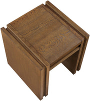 Stanton Oak Veneer And Solid Wood End / Side Table in Brown - 232Brown-E