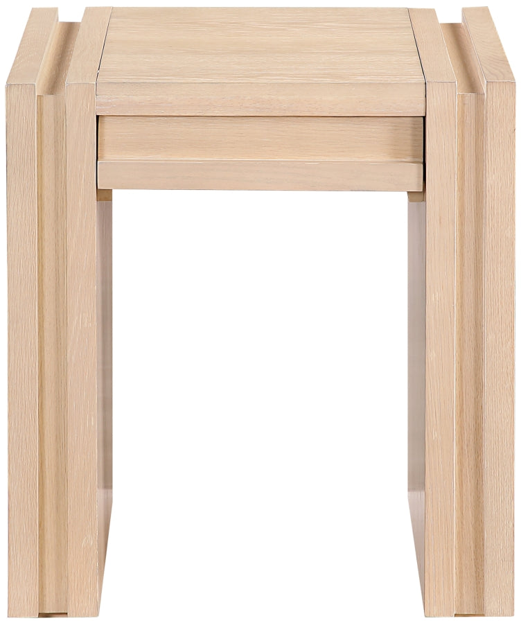 Stanton Oak Veneer And Solid Wood End / Side Table in Natural - 232Natural-E