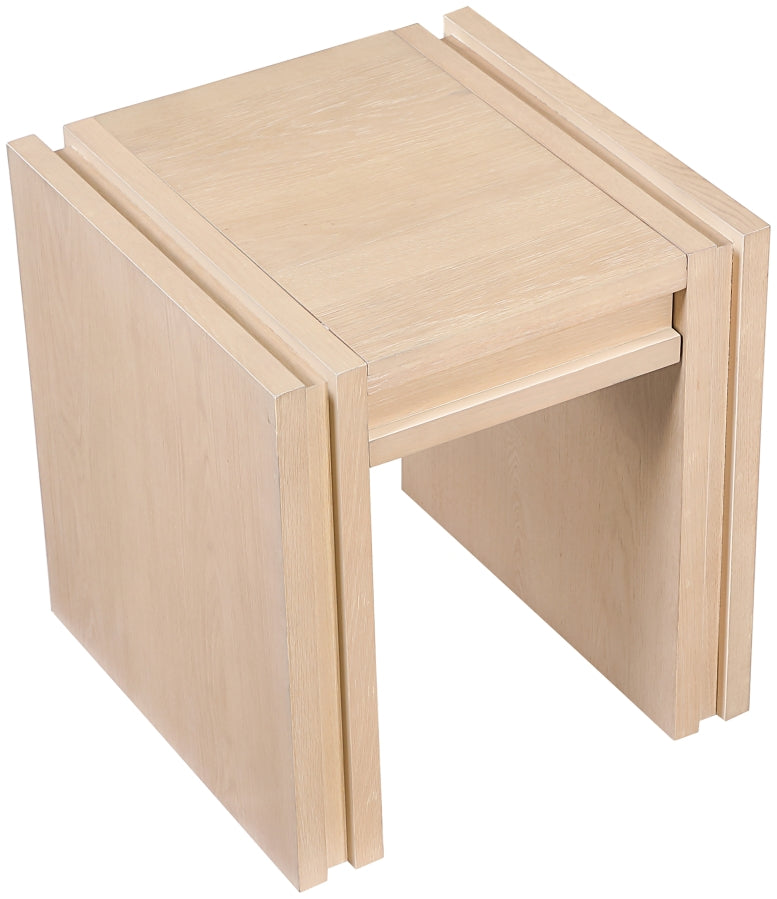 Stanton Oak Veneer And Solid Wood End / Side Table in Natural - 232Natural-E
