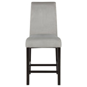 Stanton Velvet Upholstered Counter Chair Grey (Set of 2) - 102069GRY
