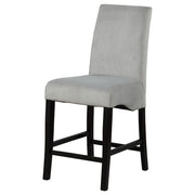Stanton Velvet Upholstered Counter Chair Grey (Set of 2) - 102069GRY