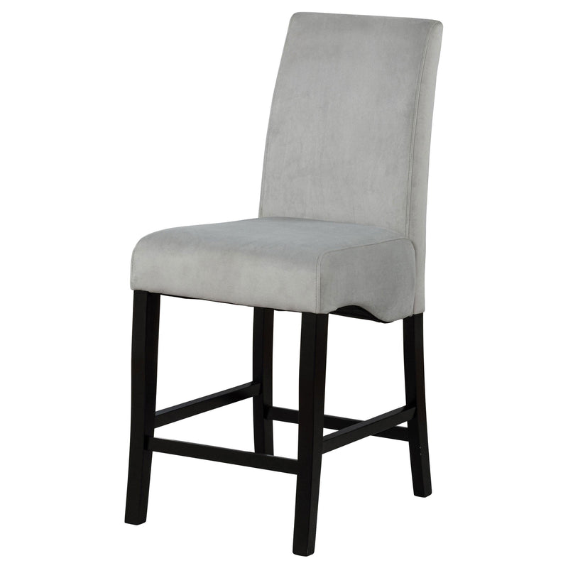Stanton Velvet Upholstered Counter Chair Grey (Set of 2) - 102069GRY