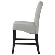 Stanton Velvet Upholstered Counter Chair Grey (Set of 2) - 102069GRY