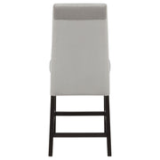 Stanton Velvet Upholstered Counter Chair Grey (Set of 2) - 102069GRY