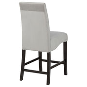 Stanton Velvet Upholstered Counter Chair Grey (Set of 2) - 102069GRY